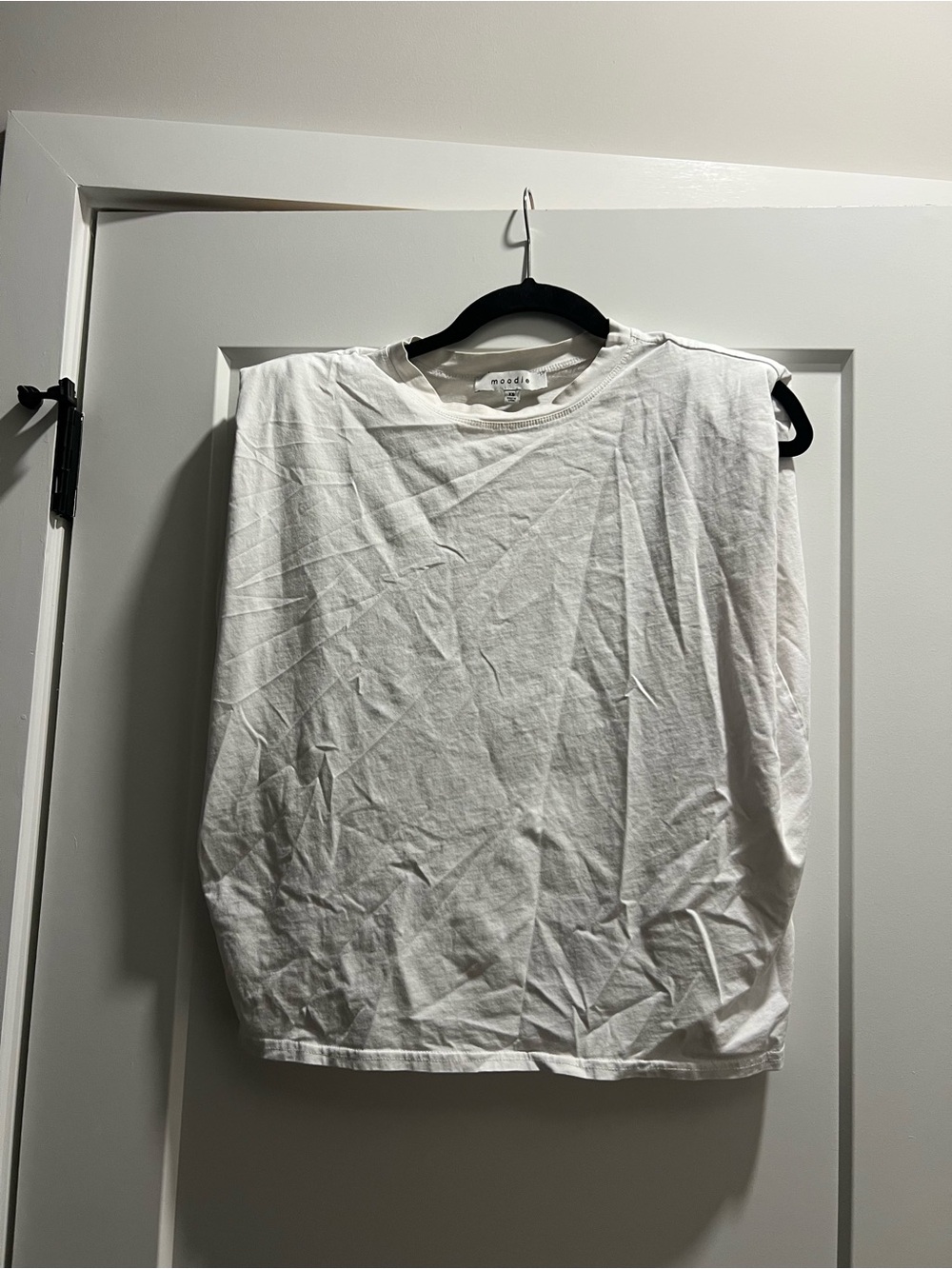 moodie White Crewneck Tee